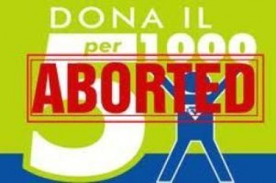 5 per mille il Governo crea divisioni