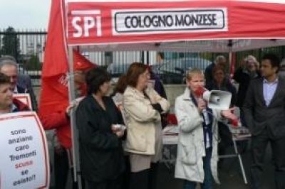Spi-cgil, i presidi degli anziani