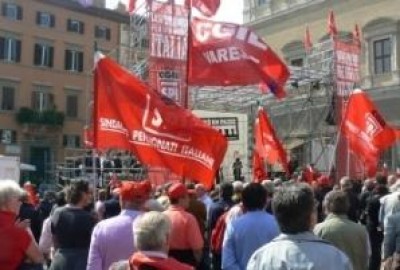 Pensionati Lombardi protestano a Roma