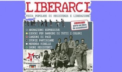 25 aprile.Liberiamoci, festa in piazza