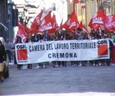 Cremona.In 1500 al corteo della CGIL 