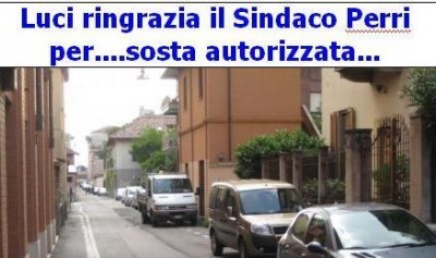 Luci ringrazia il Sindaco Perri per....sosta autorizzata...
