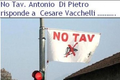 No Tav Di Pietro risponde a Vacchelli