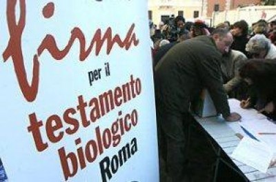 Biotestamento.Lettera aperta dei socialisti.