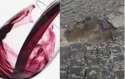 La buca ed il bicchiere di vino.
