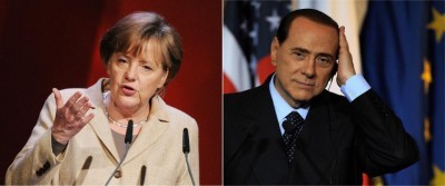 La Merkel strapazza Berlusconi