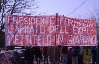 Manifestazione No discarica amianto