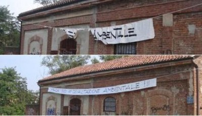 Nuovo striscione e scritte 