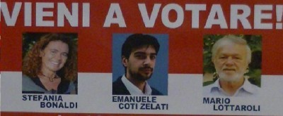 Bonaldi, Coti Zelati, Lottaroli a confronto  in vista delle primarie del 20 novembre 2011.