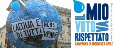Acqua.Salini ha subito una dura sconfitta.Le posizioni del PD,SEL,Comitato Acqua Pubblica.