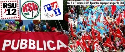 Dal 5 al 7 marzo 2012 i lavoratori pubblici e della scuola sono chiamati a votare per le RSU.
