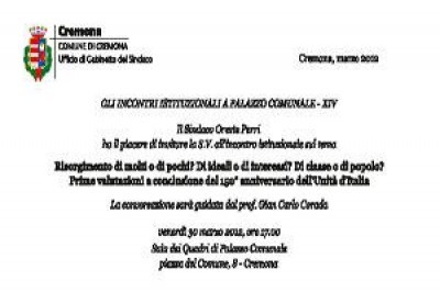 Corada sul Risorgimento a palazzo Comunale