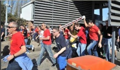 Modena.I partigiani del terzo millennio della Fiom 
