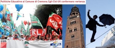 Politiche Educative al Comune di Cremona.Cgil-Cisl-Uil confermano vertenza