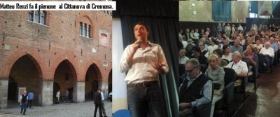 Matteo Renzi fa il pienone  al Cittanova di Cremona.