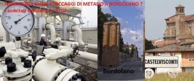 MORATORIA SUGLI STOCCAGGI DI METANO A BORDOLANO ? I comitati chiedono lo STOP