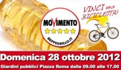 Gli olii esausti non si buttano.Iniziativa Mov.5 Stelle