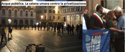 Acqua pubblica. La catena umana contro la privatizzazione | Video