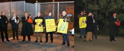 Amnistia subito.Presidio sonoro davanti al carcere