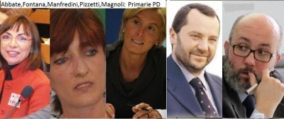 Primarie PD. Abbate,Fontana,Magnoli,Manfredini e Pizzetti a confronto ( telefonata)