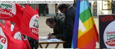 I candidati alle primarie SEL di Cremona:Bordo,Cabrini,Carnonetto
