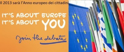 Il 2013 sarà l’Anno europeo dei cittadini