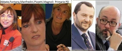 Primarie PD.Abbate,Fontana,Magnoli,Manfredini,Pizzetti a confronto