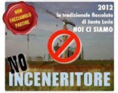 Parma.Fiaccolata di Santa Lucia - 15 dicembre No inceneritore