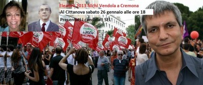 Elezioni 2013.Nichi Vendola a Cremona 