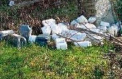 Milano.prati usati come pattumiere