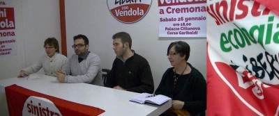 I candidati Cremonesi di SEL elezioni Lombarde 2013:Cuccia,Ferrari,Galmozzi