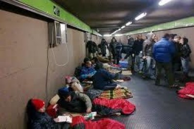 Milano.SENZATETTO. ALLERTATI I SERVIZI DEL COMUNE