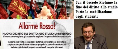 Decreto Profumo: fine del diritto allo studio. Studenti pronti alla mobilitazione | Alessandro Lucia