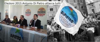 Elezioni 2013.Antonio Di Pietro attacca tutti ( video)