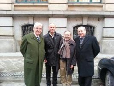 Aldo Di Biagio e Mario Caruso visitano il Consolato Generale d'Italia di Hannover