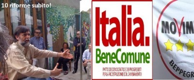 10 riforme subito! Vogliamo l'accordo fra Italia Bene Comune e Movimento 5 Stelle