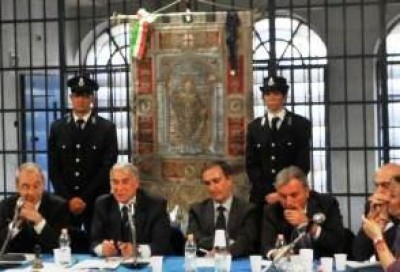 SHOAH. GONFALONE DI MILANO A MAUTHAUSEN
