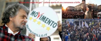 “Siamo alla canna del gas” .Lettera aperta di una cremonese a Grillo