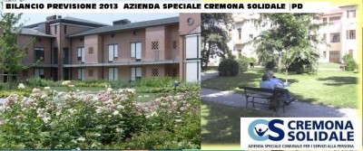BILANCIO PREVISIONE 2013  AZIENDA SPECIALE CREMONA SOLIDALE