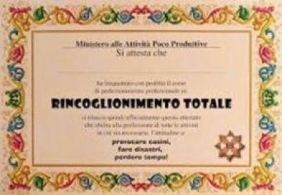 Rincoglionimento politico collettivo| A.De Porti