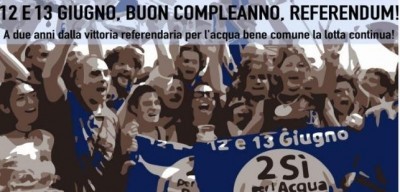 I referendum per l'acqua pubblica compiono 2 anni, i comitati tornano in piazza