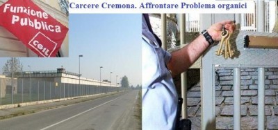 Carcere di Cremona. Affrontare con urgenza problema organici | Fp-Cgil Lombardia
