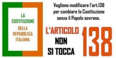 No alla modifica dell’articolo 138 della Costituzione. Firma