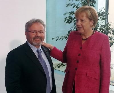 Giuseppe Scigliano partecipa alla riunione  con la Cancelliera Angela Merkel