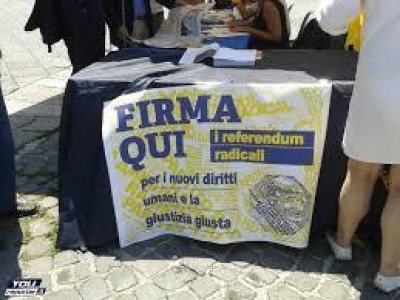 28-30 agosto: Referendum Radicali .Firma in Comune