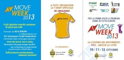 MOVE WEEK ritorna, il 10-11-12 ottobre anche a Cremona