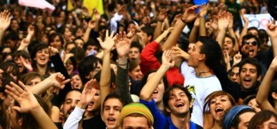 Studenti medi ed universitari in piazza 1l 15 novembre 2013