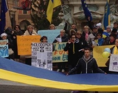 ALTA PARTECIPAZIONE ALL'EUROMAIDAN DI BOLOGNA
