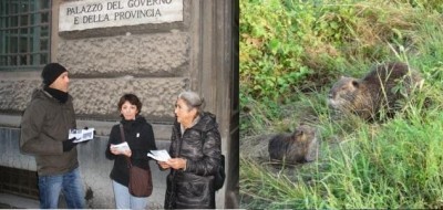 Dalla parte delle nutrie. Volantinaggio a Cremona (Video) 