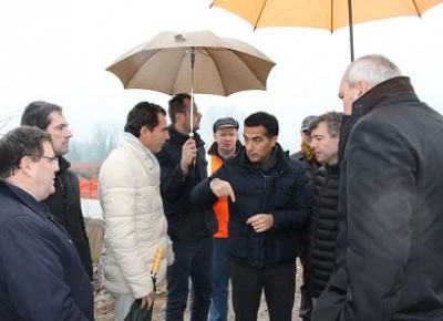 PAULLESE/ Sopralluogo del presidente Salini sul cantiere